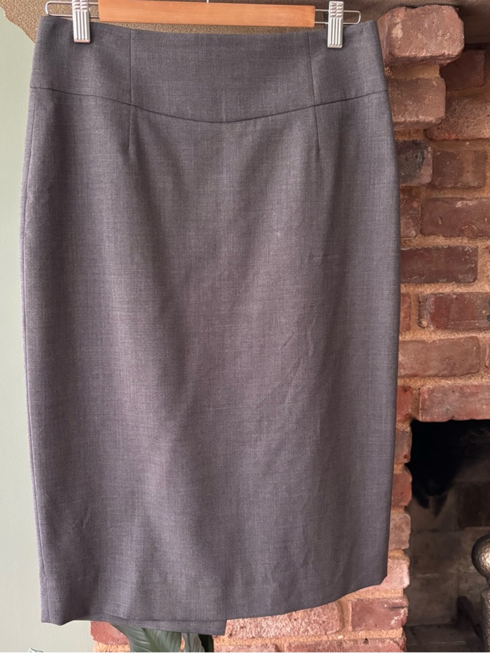 J. Crew Classic Gray Pencil Skirt